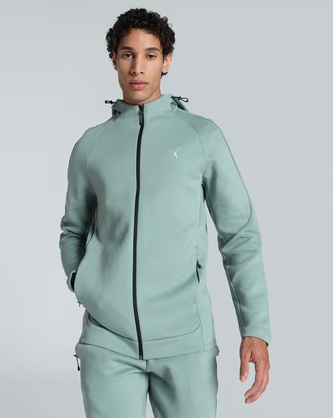 PUMA Evostripe Men Slim Fit Full-Zip Hoodie