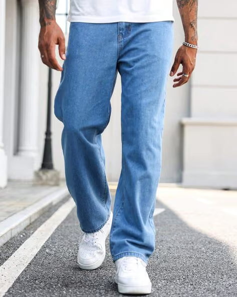 AVANOVA Men High-Rise Baggy Fit Jeans
