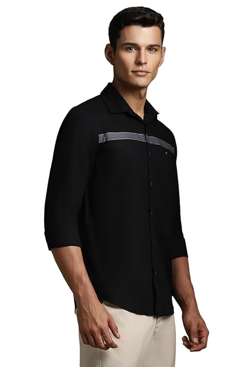 Louis Philippe Men's Striped Slim Fit Shirt