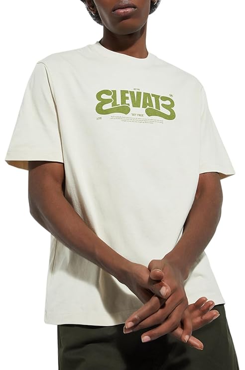 Max Men's Cotton Regular Fit URB_N Graphic T-Shirt