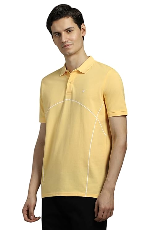 Louis Philippe Men's Solid Regular Fit T-Shirt