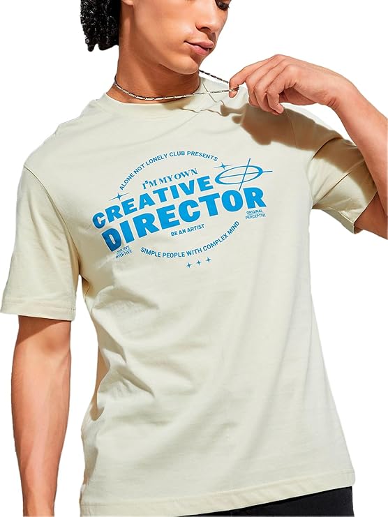 Max Men Cotton Regular Fit URB_N Graphic Chest Printed T-Shirt