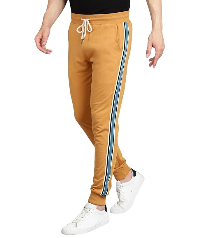 Alan Jones Clothing Men's Slim Fit Mid Rise Track Pant