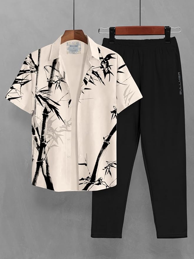 BULLMER Clothing Set with Trendy Shirt & Pants Co-ords for Men