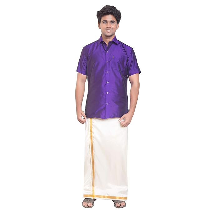 THANGAMAGAN MENS SET V BLUE SIZE 38