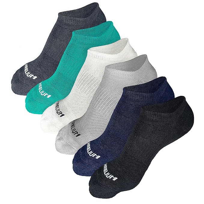 HEELIUM Bamboo Ankle Socks for Men & Women | Ultra-Soft, Odour-Free, Thin & Breathable | 3X Softer than Cotton