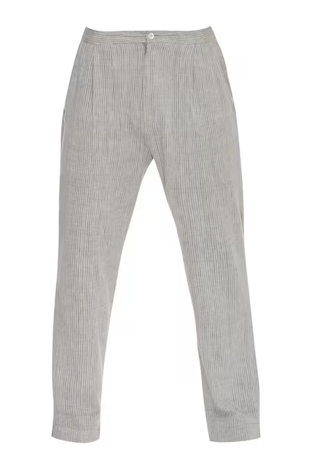 Urvashi Kaur Grey Cotton Pants