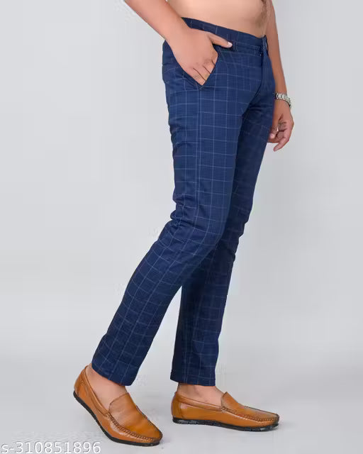 Tanip Men's Checkerd Trouser
