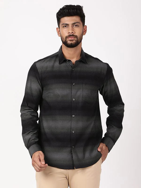 Men Striped Full Sleeve Cotton Shirt