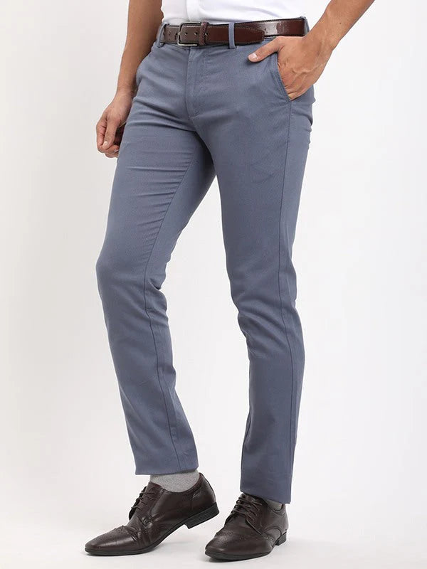 Men Brooklyn Fit Cotton Stretch Trouser