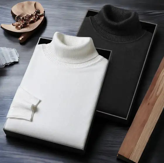 Solid Round Neck Casual Men Cotton Blend White Pullover