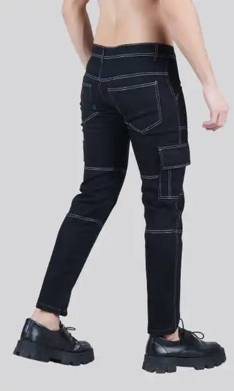 Men Cotton Blend Cargos