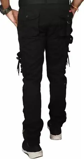 Men Cotton Blend Cargos