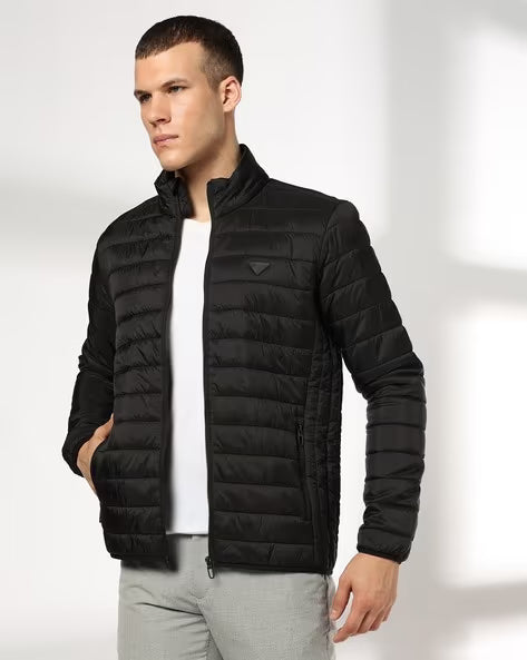 JOHN PLAYERS Men Slim Fit Turtleneck Puffer Jacket