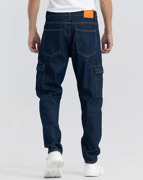 SNITCH High-Rise Jeans with Flap Pockets