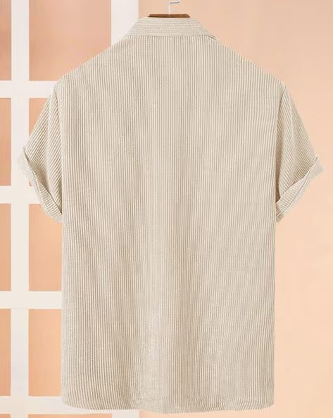 EYEBOGLER Men Shirt with Spread Collar