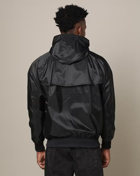 NIKE Zip-Front Hooded Jacket with Zipper Pockets