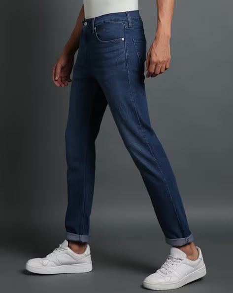 LEVI'S Men 512 Mid-Wash Slim Tapered Fit Mid-Rise Jeans