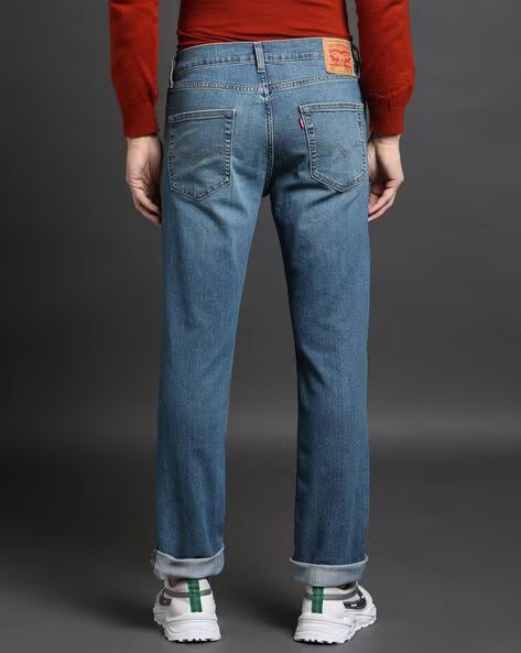 LEVI'S Men Mid-Wash 511 Slim Fit Mid-Rise Jeans
