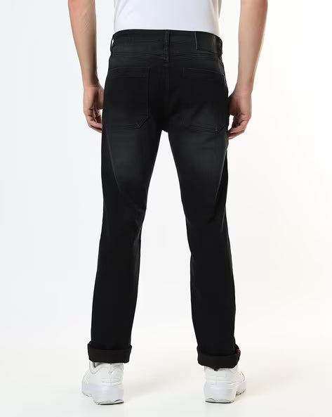 BUDA JEANS CO Men Lightly Washed Slim Fit Mid-Rise Clean Jeans