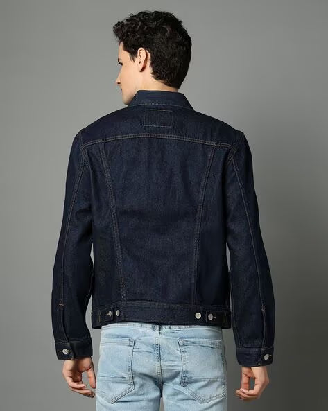 LEVI'S Men Regular Fit Denim Jacket with Flap Pockets