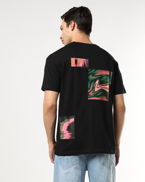 BUDA JEANS CO Men Graphic Print Relaxed Fit Crew-Neck T-Shirt