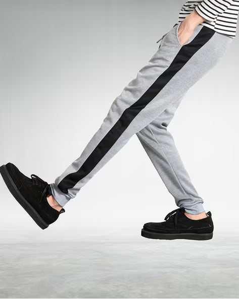 ALPHA TRIBE Men Mid-Rise Joggers Track Pants
