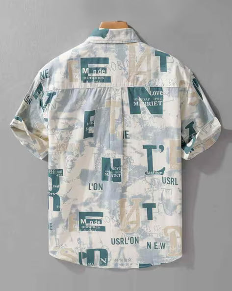 ALPHA TRIBE Men Printed Regular Fit Shirt