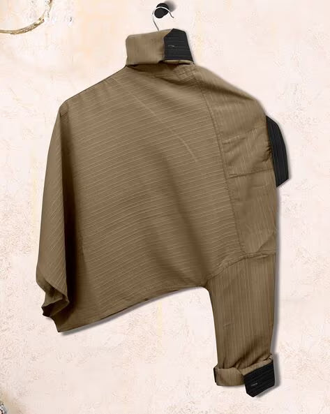 MAMERU Men Regular Fit Shirt with Cutaway Collar