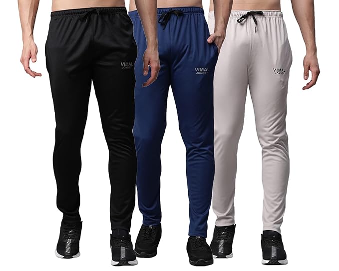 Mack Jonney Solid Regular Fit Polyster Lycra Trackpant for Men