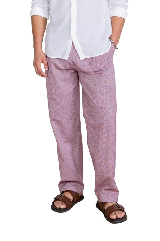 Aatman One Size Men's Eco-Friendly Cotton Pyjama | Fits Waist Size 28 to 36 Inches