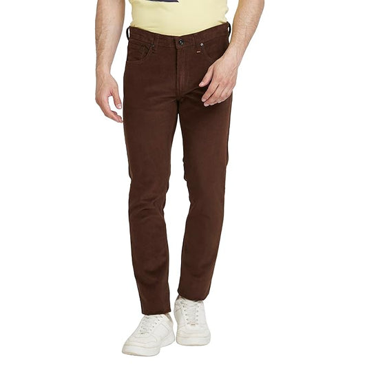 Spykar Men's Slim Fit Trousers