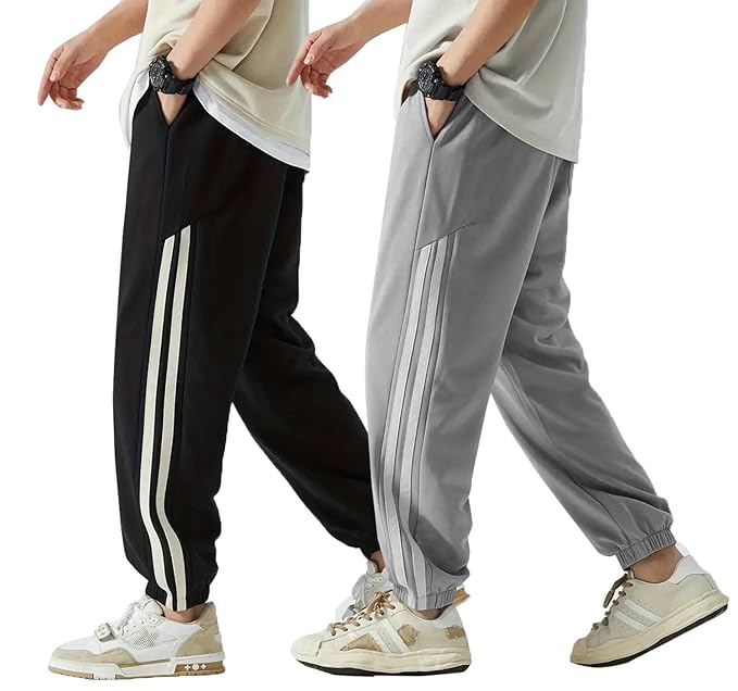 Lymio Track Pant for Men || Regular Fit || Track Pants || Full Elastic Jogger Track Pant || Available in Combo Pack of 2