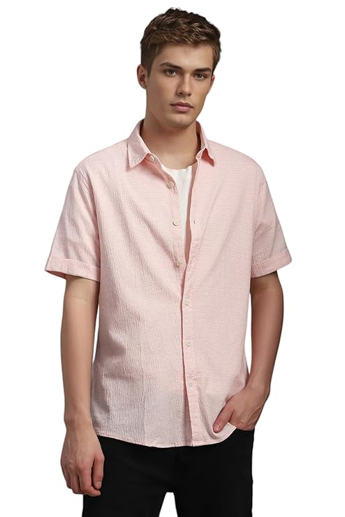 Louis Philippe Men's Solid Slim Fit Shirt