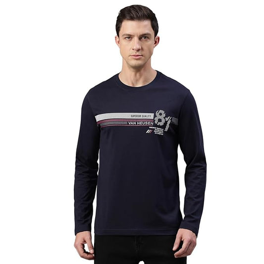 Van Heusen Men's Cotton Regular Fit T-Shirt