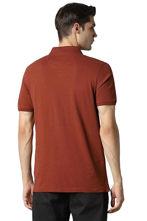 Louis Philippe Men's Cotton Solid Slim Fit T-Shirt