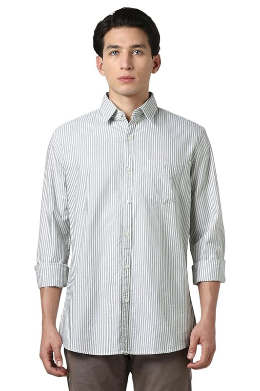 Van Heusen Men Cotton Striped Modern Fit Shirt