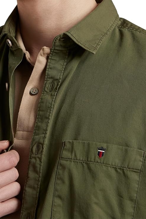 Louis Philippe Men's Cotton Slim Fit Shirt