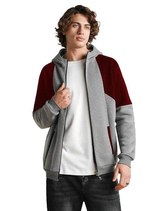 TAGDO Men's Colorblock Split Structure Sporty Jacket
