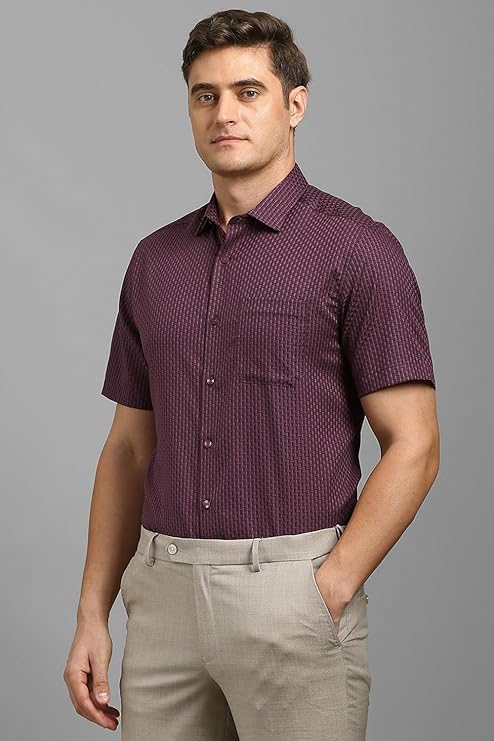 Louis Philippe Men's Solid Classic Fit Shirt