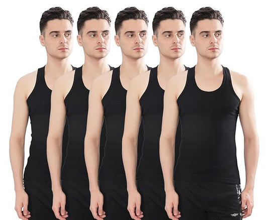 Dollar Bigboss Men's Solid Regular Fit Vest