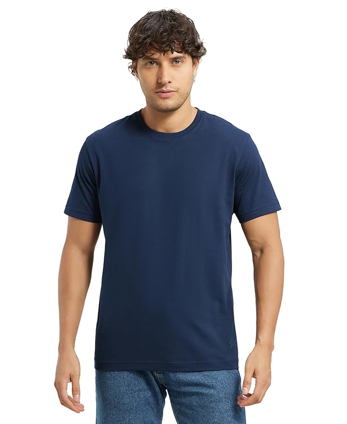 Jockey 2714 Men's Super Combed Cotton Rich Solid Round Neck Regular Fit Half Sleeve T-Shirt