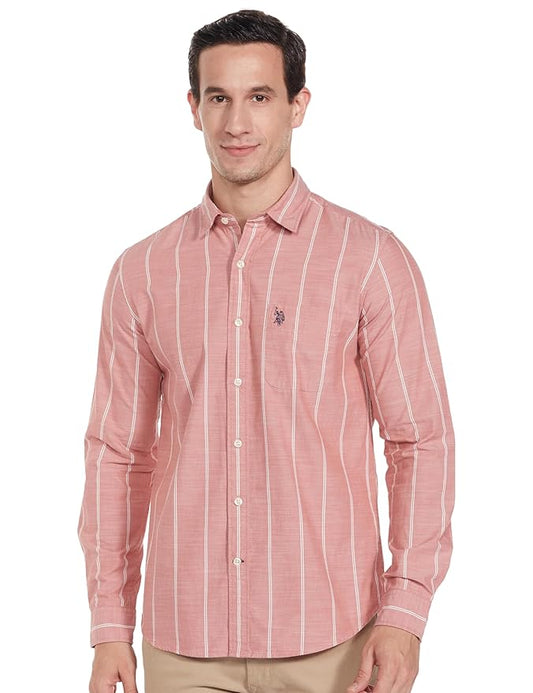 U. S. POLO ASSN. Men's Striped Regular Fit Shirt