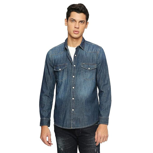 Pepe Jeans Men's Cotton Regular Fit Shirt