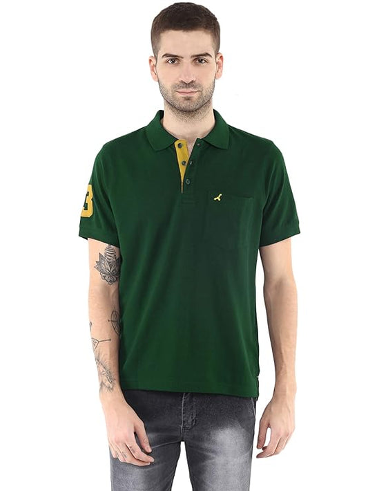 AMERICAN CREW Men's Polo T-Shirt with Pocket Tshirts