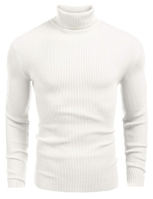 DENIMHOLIC Men's Cotton Turtle Neck Sweater