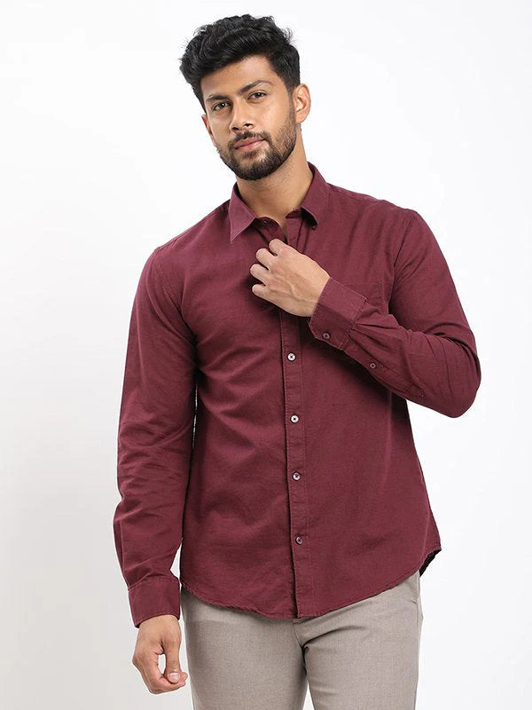 Men Checked Full Sleeve Cotton Shirt