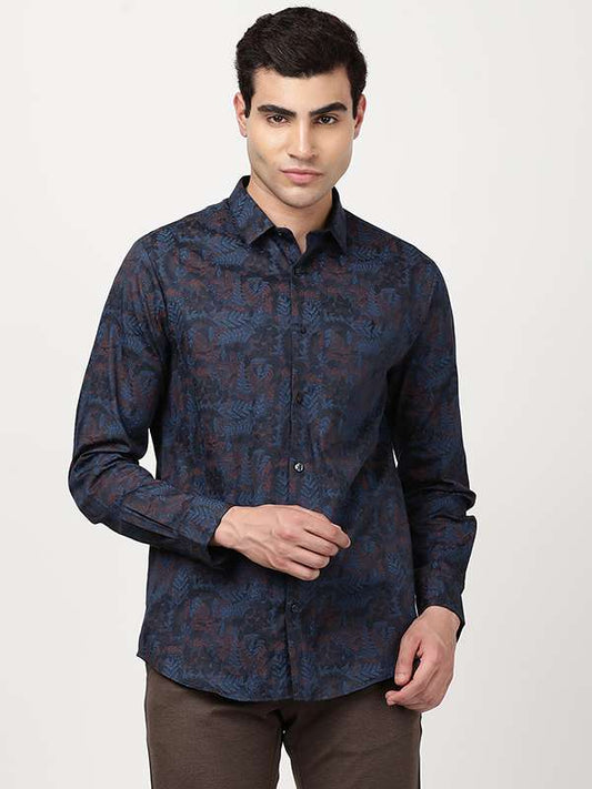 Men Printed Full Sleeve Cotton Shirt