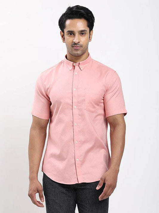 Fairtrade Men Solid Half Sleeve Cotton Shirt