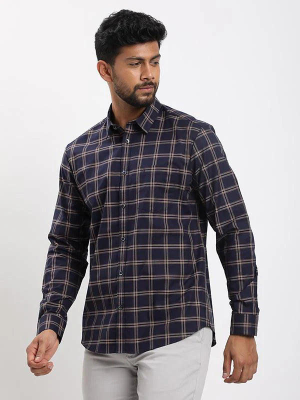 Men Checked Full Sleeve Cotton Shirt